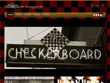 Tablet Screenshot of checkerboardbar.com